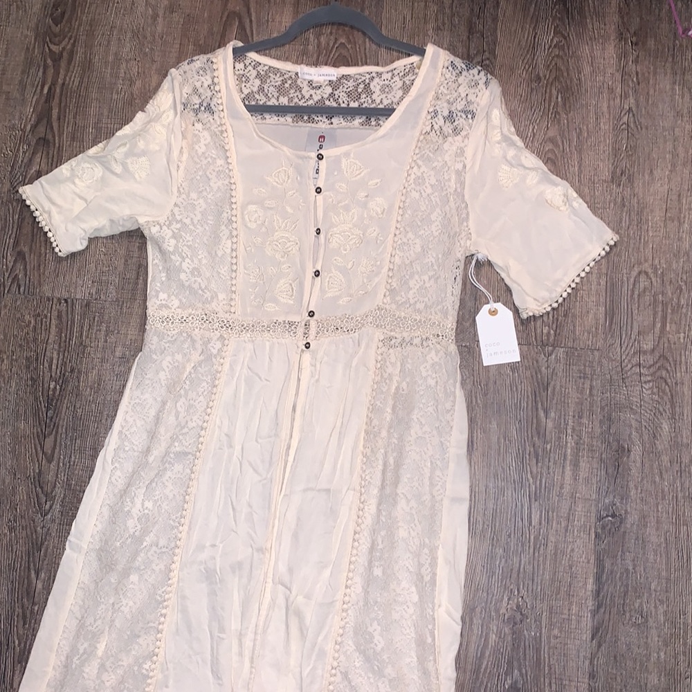 coco + jameson button down cover up dress